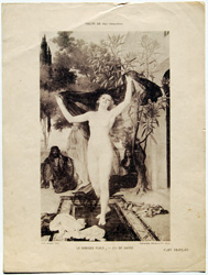 antique print from l'art francaise